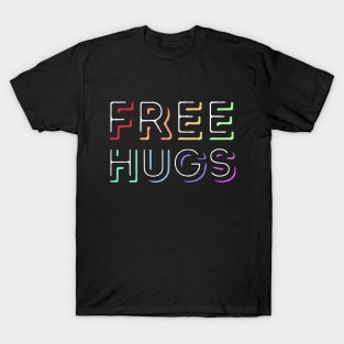 Free Hugs - Rainbow Pride T-Shirt